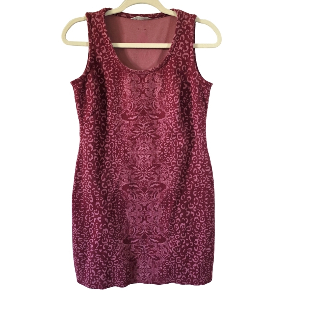 ATHLETA Dress Shayla Cherrywood  Animal Printed Sleeveless  Dress Size S